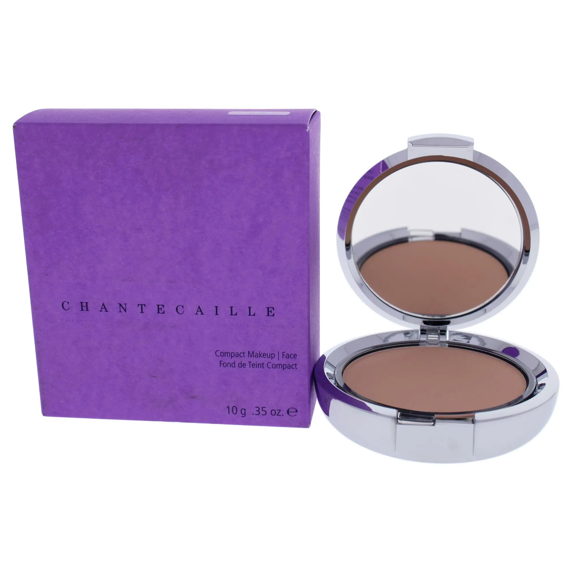 Chantecaille Women's Dune Shade Compact Foundation - 0.35 oz (10g), Mirror Lid, Touch-Up, On-the-Go Makeup