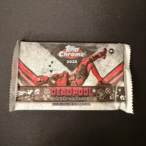 Topps Chrome Deadpool Single Pack - Chrome Finish Deadpool Theme Collectible for Fans & Events