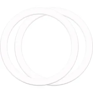 2 count Metal Ring Sticker for Pop Socket  Grip,  Adapter Adhesive for , Magsafe  Charger (White)