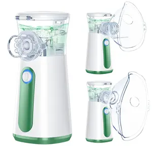 Rechargeable Handheld Nebulizer, 1 Set Adjustable Modes Steam Nebulizer with 2 Masks, Portable Body Care Machine for Home, Office & Outdoor, Body Care Products, Portable Nebulizer