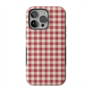 Casely iPhone 13 Pro Case | Sweet Jam | Red Gingham | Bold Protective Design | Compatible with MagSafe