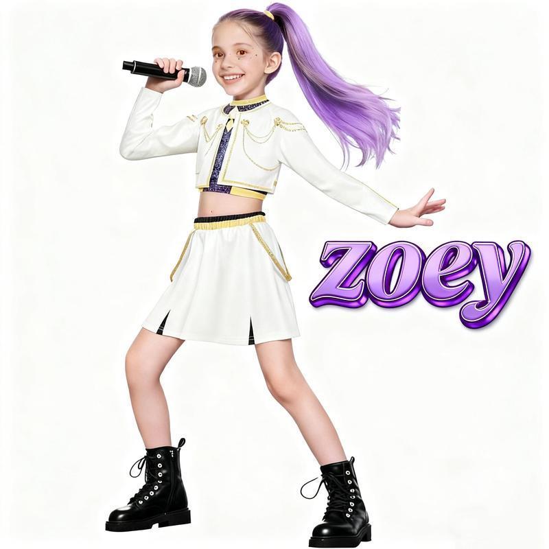 【TikTokShop BlackFriday】2026 KPOP Demon Hunter Rumi Mira Zoey Outfit with Singer Costume Set 【TikTokShop BlackFriday】2026 KPOP Demon Hunter Rumi Mira Zoey Outfit with Singer Costume Set