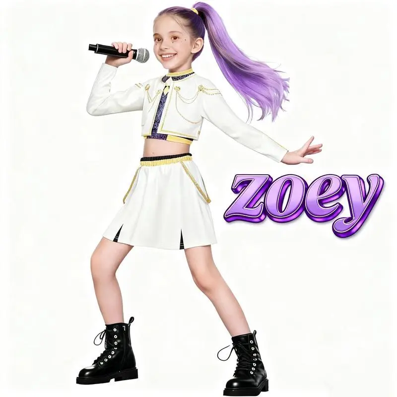 【TikTokShop BlackFriday】2026 KPOP Demon Hunter Rumi Mira Zoey Outfit with Singer Costume Set