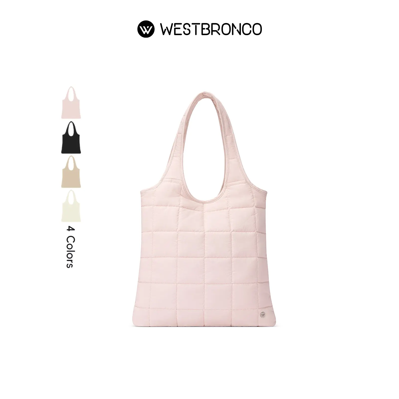 WESTBRONCO Trendy Laptop Bag Puffer Tote Bag Quilted Hobo Spring Trendy Fashion Shoulder Women Bag Handbag for School Gym Travel Ladies Purse Nylon Fabric Work Bag gift for her BackToSchool