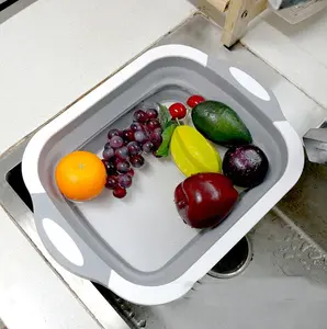 Folding Vegetable Board Household  Multifunctional Anvil Board Washing Basket