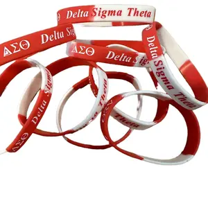 Red Delta Sigma Theta wristband