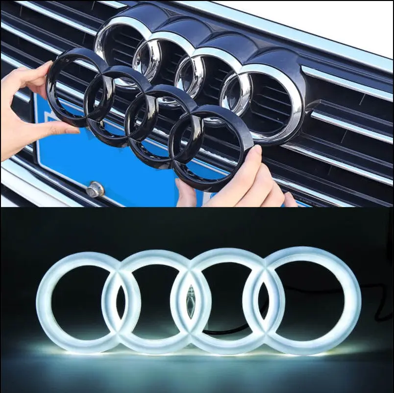 Illuminated Front Grille Ring Emblem for Audi Models Illuminated Front Grille Ring Emblem for Audi Models