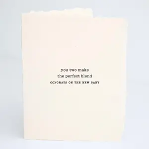 Perfect Blend | New Baby Congrats Folded Greeting Card