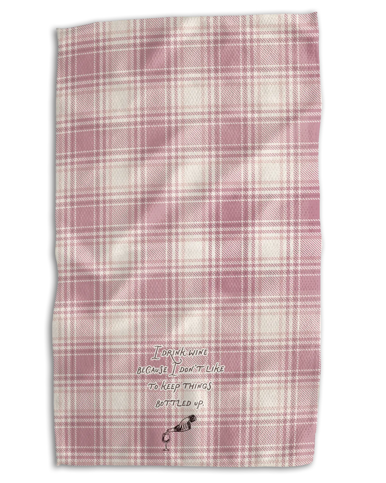 Bottled Up Plaid Kitchen Towel