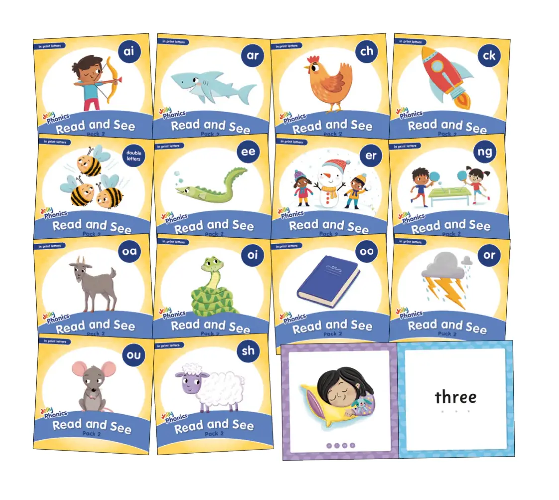 Jolly Phonics Read and See, Pack 2 (in print letters)
