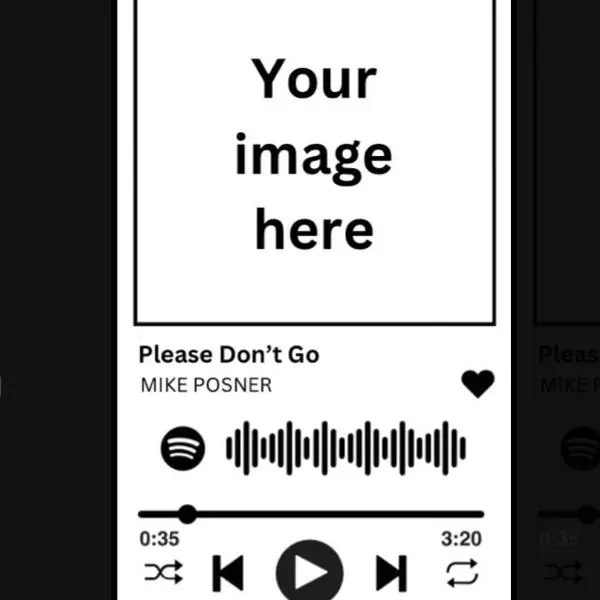 Spotify picture key chain