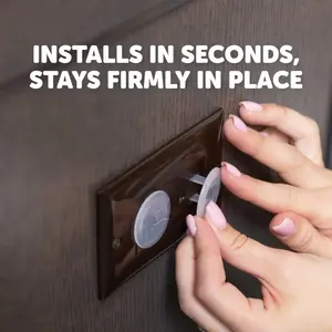 Electric Outlet Plug Covers 20 Packs Ultra Clear Round Safety Caps for Newborn, Toddlers, Home & Office Discreet Operation & Tamper Resistant Protection