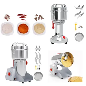 Areyourshop Household 700g 2400w Electric Grain Mill Grinder Mill Cereal Machine for Flour Wheat Grind Coffee Beans, Stainless Steel