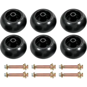 6Pcs Lawn Mower Anti Scalp Deck Wheel Kit Compatible with Bad Boy 022-5234-98 Exmark 103-3168 103-4051 103-7263 1-603299 & Many Bore 5/8” Wheel Size