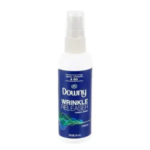 Downy Wrinkle Releaser and Refresher Fabric Spray, Starch Alternative, Fresh Scent, Travel Size, 3 fl oz