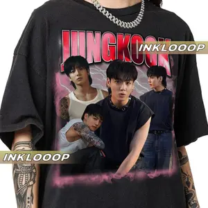 Jungkook T-shirt, Retro 90s Graphic Tee, Gift for Fans