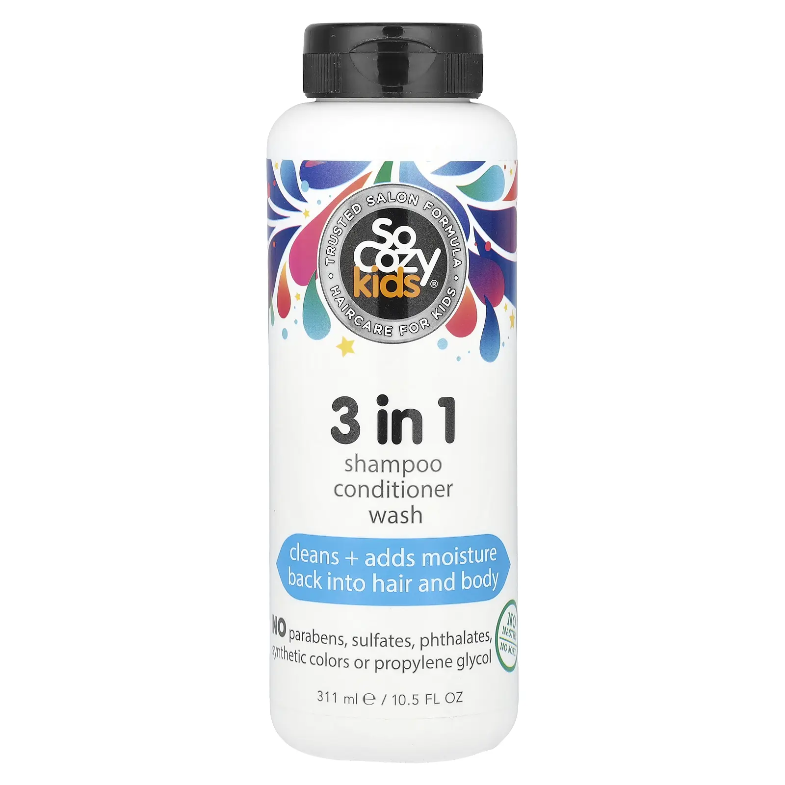SoCozy Kids, 3 in 1 Shampoo Conditioner Wash, 10.5 fl oz (311 ml)