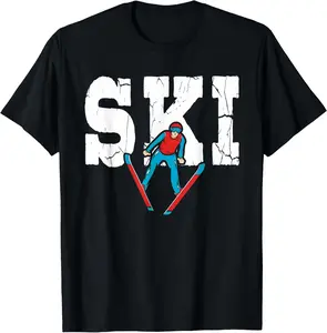 Cotton(pure) Ski Top Skiing Winter Sport Vacation Skier Gifts - Unisex T-Shirt