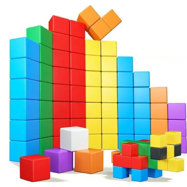 Halloween Fall Gift 32PCS Magnetic Building Blocks, Magnet Cubes Toys Educational Sensory Montessori Toys, Perfect for both Kids and Toddlers