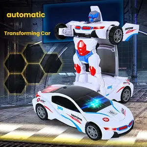 Automatic Deformation Robot Car Toy, 1 Count Transform Car Toy, Automatic Universal Avoid Obstacles Car Toy with Lights & Music, Birthday Gift Boy & Men Gifts. electric toy car  robot car for kids kids toys transformer toys toys for 4 year old boys toys