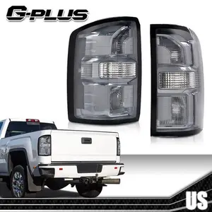 Tail Lights Brake Lamps Smoke Pair Fit For 2016-2019 GMC Sierra 1500 2500 3500