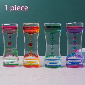 Dynamic Liquid Sand Timer, Acrylic Stress Relief Toy, Sensory Desktop Decor, Relaxing Desk Ornament, Creative Gift for Downtime, Stress Relief Decoration