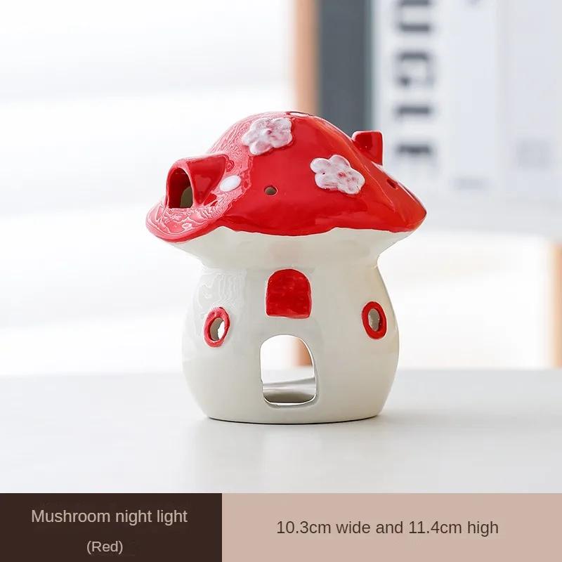 Ceramic Mushroom Tea Candle Holder