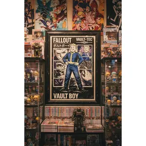 [FAST SALE UP TO 45%] Fallout Video Game Art Collection, New Vegas NCR Ranger Vault Boy Vault-Tec Propaganda Poster, Retro Wasteland Wall Decor, Unframed Print Only