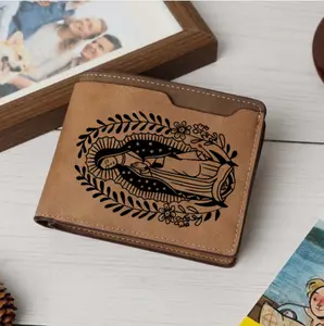 Virgin Mary Mexican, Orgullo, Familia, Herencia, Engraved wallet gift for Latinos, Cartera Para Hombre, Personality Handmade Wallet – Laser, Unforgettable gift for your lover, father