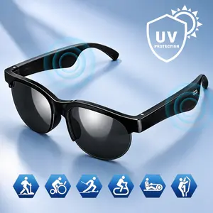Smart Glasses, Open-Ear Audio  Bluetooth Sunglasses with UV Protection, , Hands-Free Calling & Voice Assistant, Great for Driving, Running & Outdoor，Smart Eyewear
