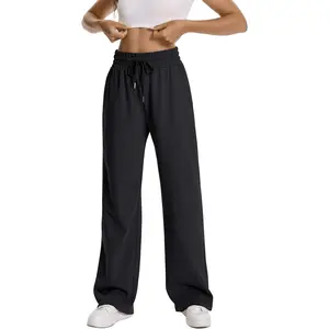 Sports & Outdoors Auriviz Womens High Waisted Drawstring Sweatpants Straight Leg Pants Side Hidden Pockets Sweat Pants 30'’ Inseam