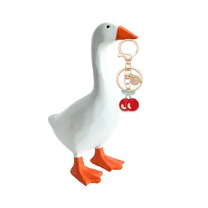 Cute Goose Magnetic Key Holder Rack, Kawaii Duck Design, Home Decor Accessory, Perfect Gift for Women & Girls, Office Desk Decoration