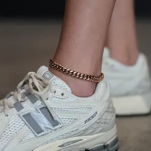 Miami Cuban Ankle Bracelet in Rose Gold - 8 mm