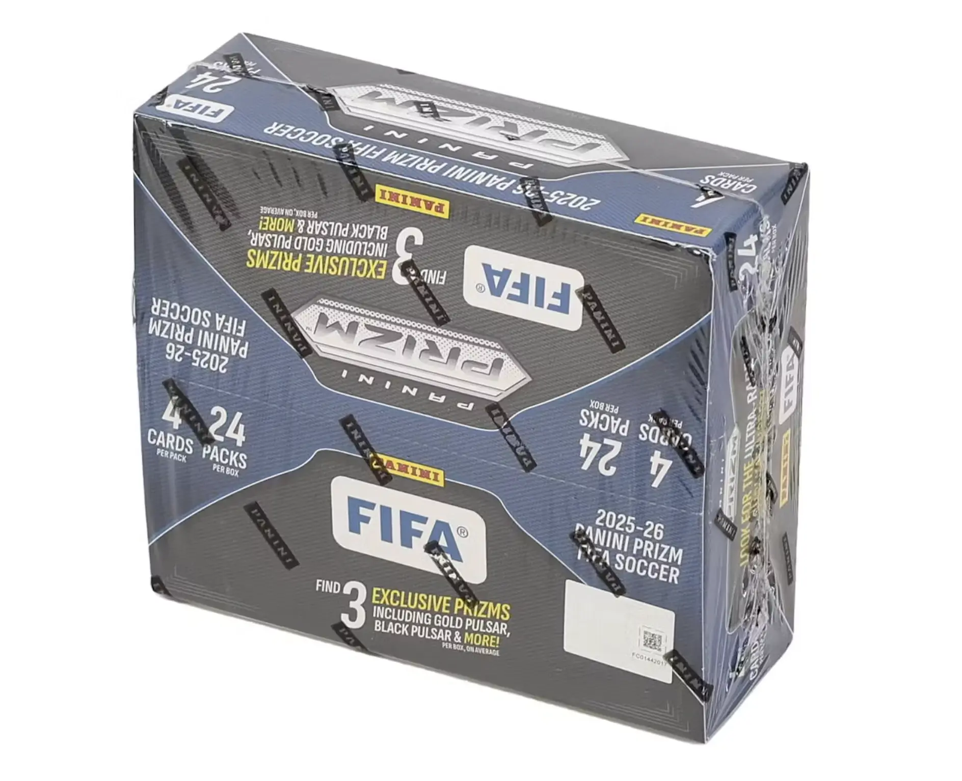 2025-26 Prizm FIFA Soccer Counter Display - 24 Packs/Bob - 3 Pulsar, 2 Silver Prizm, 1 #'d Card - Look for Sublime - Shipped Sealed or Ripped Live
