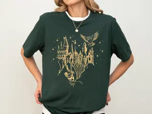 Magical Book Shirt, Universal Studios Shirt, Fantasy World Shirt, Witchery Castle Shirt, Magic School Shirt, Universal Studios Family Shirt Cotton Crewneck