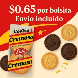 Galletas Lido Cremitas /Rellenitas 3 Paquetes Total 33 oz / 36 unidades