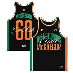 FAN 60 Conor McGregor UFC Basketball Jersey - Black