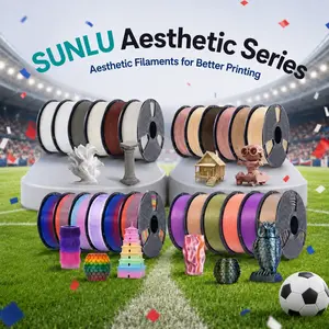 SUNLU Aesthetic Filament | PLA, PETG Series | Silk, Transparent, Rainbow/Multi-Color/Marble/Wood/Glow in the dark | Everything you desire is available