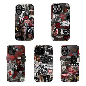 Billy Scream Ghostface Phone Case – Horror Movie Villain – Halloween Phonecase |for iPhone 8/11/12/13/14/15/16/17 Pro Max for Samsung Phone Case. Tough cellphone case，A very good Christmas gift