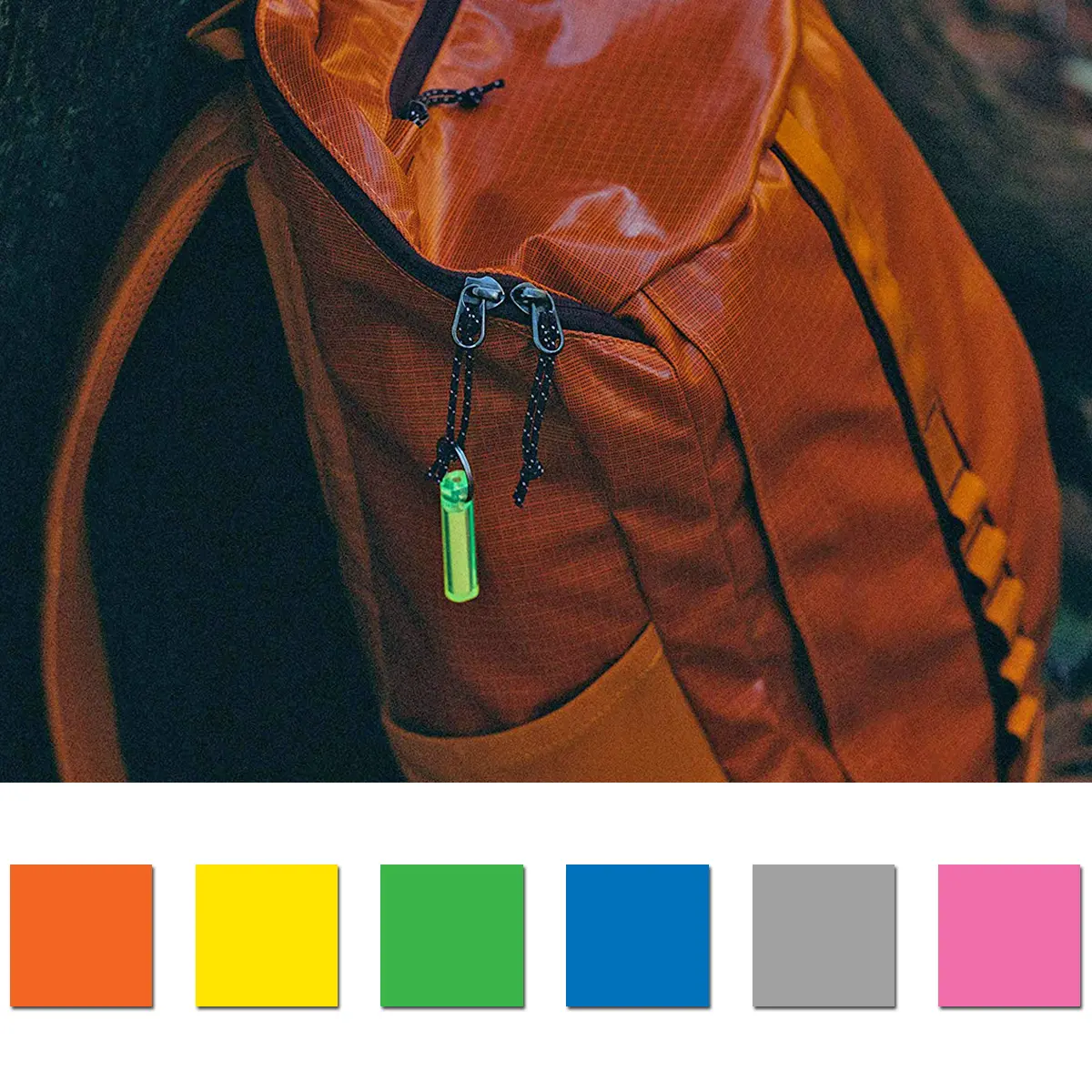 Gear Aid Ni Glo Glow-in-the-Dark Gear Marker Keychain, Battery and Tritium-Free, Charges via Artificial Light, Suitable for Adventure, Visible Up to 164 Ft Deep