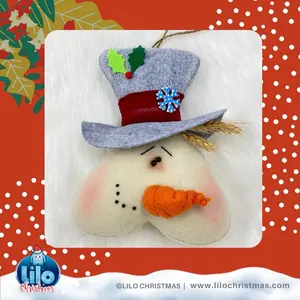 Heart faces tree ornaments