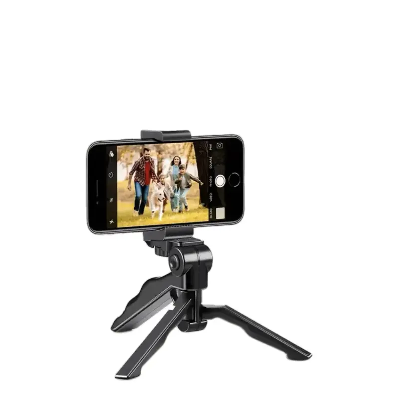 360° Rotating Handheld Tripod for Cellphone - Adjustable, Foldable, Anti-Shake, Detachable, Compact Durable Grip, Smartphone-Mounted Selfie Accessories for Vlogging & Live Streaming