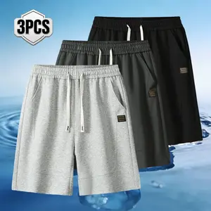 Summer casual shorts men's loose drawstring sports pants trendy breathable loose versatile shorts