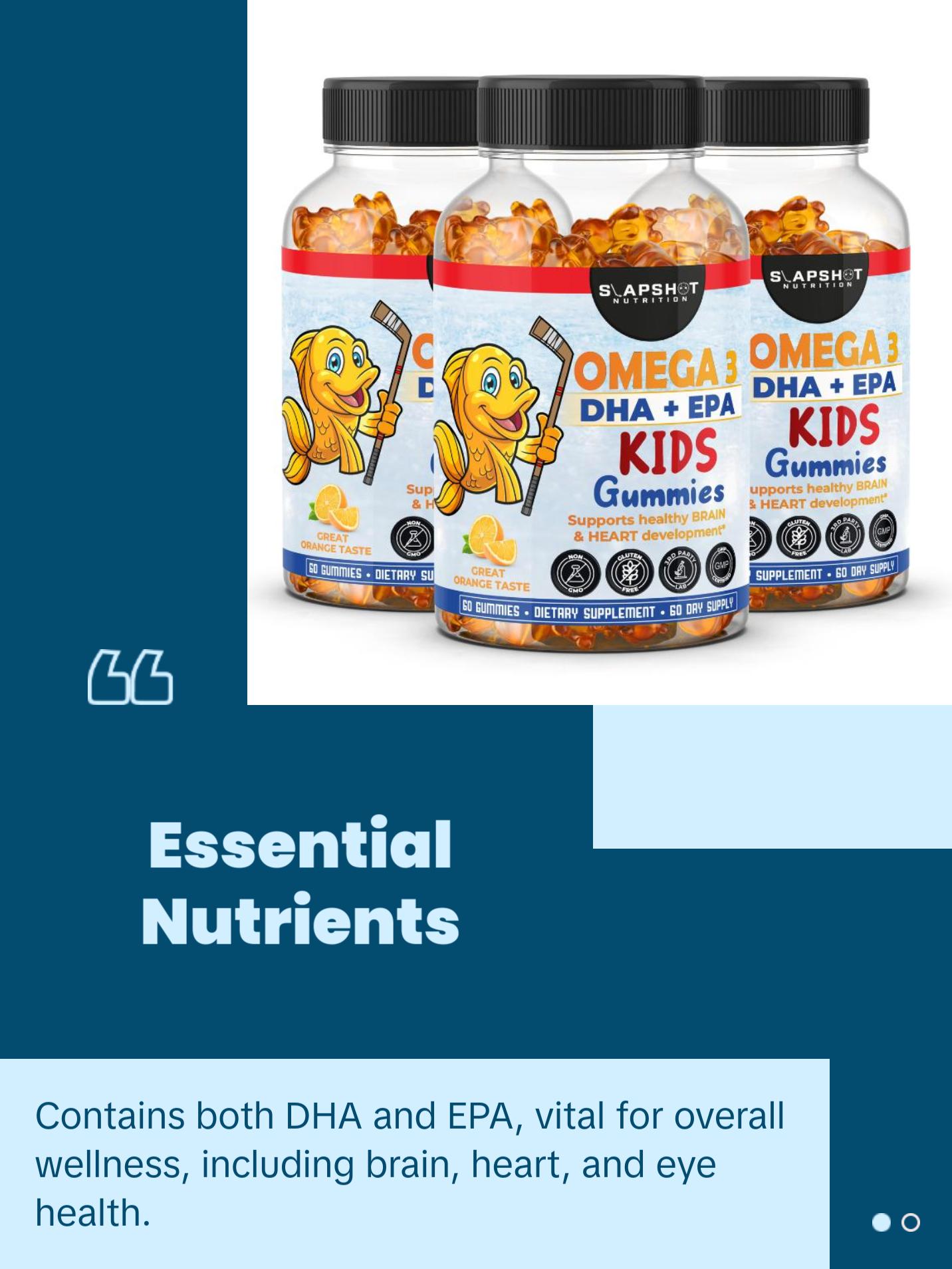 Kids Omega-3 Gummies DHA + EPA - 60 Count