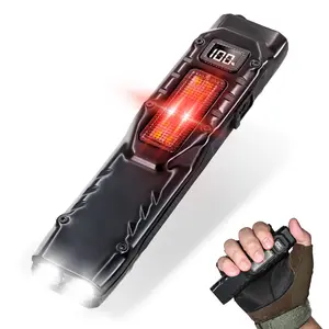 Outdoor Flashlight 1100 Lumens Rechargeable EDC Handheld Flashlight Lightweight LED Flashlight with Metal Clip Waterproof Small Flash Light for Camping, Hiking, Outdoor Emergency