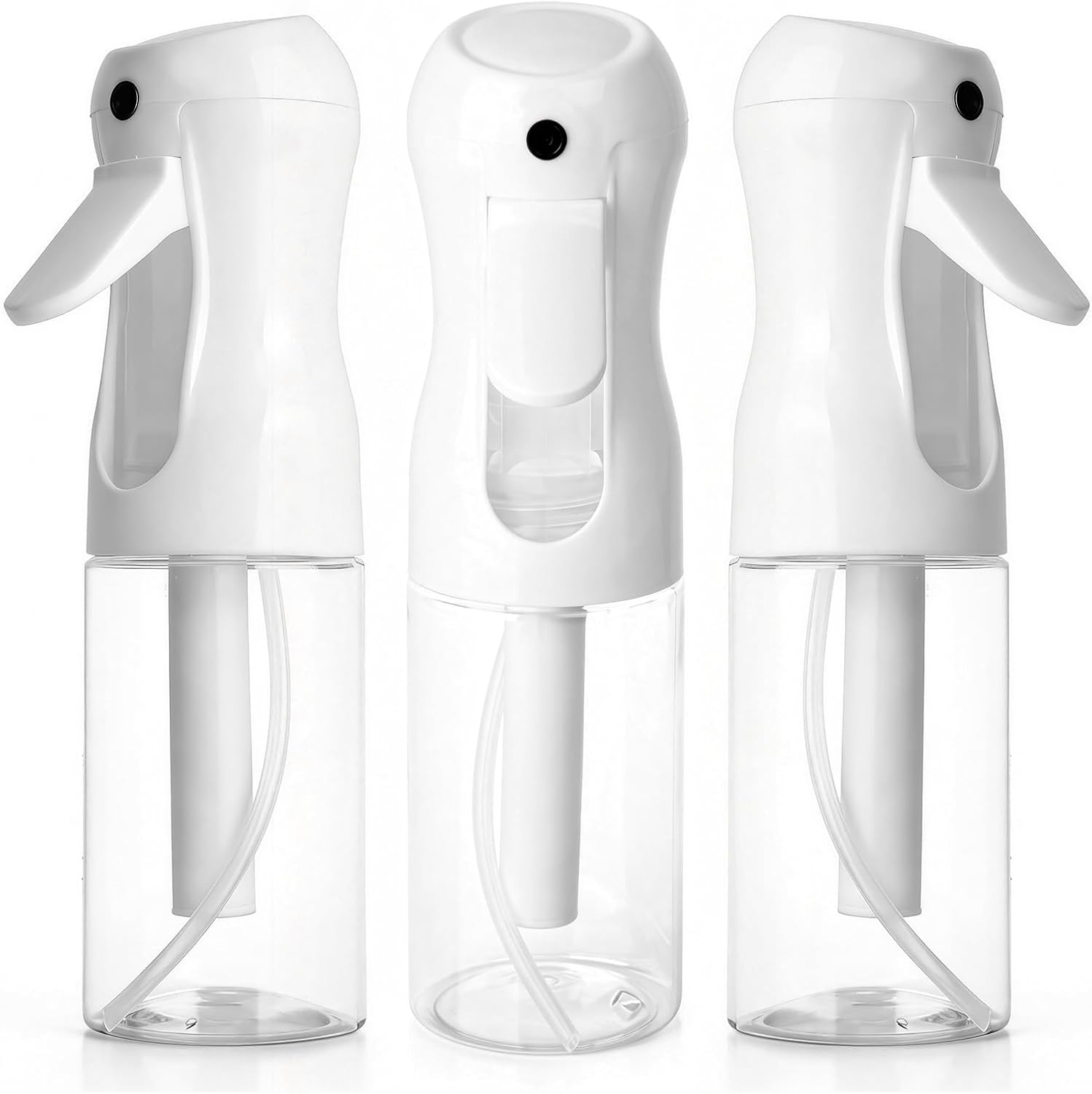 3Pack Spray Bottle 200ml, Ultra Fine Water Mister Refillable Empty Spray Bottle for Hair Styling, Salon, Skin Care, Cleaning & Plants (6.8oz Clear)