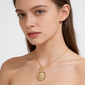 14K Gold Plated North Star Compass Necklace, Dainty Abalone Shell & Cubic Zirconia Pendant, Hypoallergenic Adjustable Chain, Delicate Layering Choker, Ideal for Everyday Wear & Inspirational Gifts