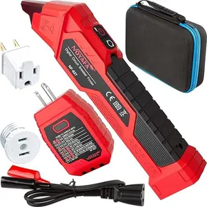 NOYAFA NF-827 Circuit Breaker Finder Tool with 3 Accessories &GFCI Outlet Tester, 90-120V AC Circuit Breaker Finder, Quickly Identify NCV Circuit Tester with Storage Case, Sensitivity Adjustment