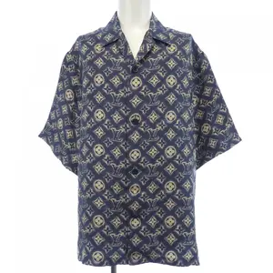 Pre-owned Louis Vuitton Silk Small Leather Goods Monogram Short Sleeve Shirt