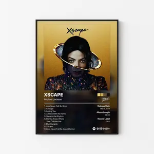 Michael Jackson XSCAPE Album Poster( Unframed - Print Only )